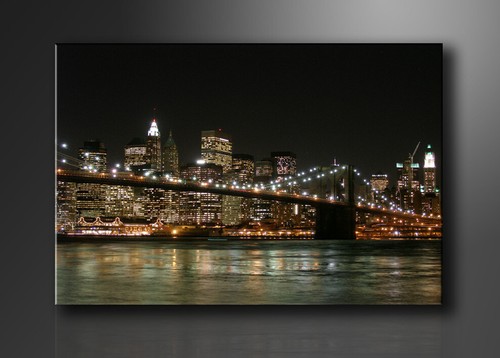 Quadro tela 80x60 skyline - quadro,