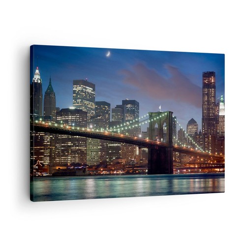Quadro tela 70x50cm ponte - quadro,