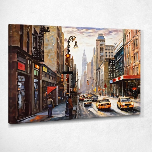 Quadro moderno città astratto - quadro,