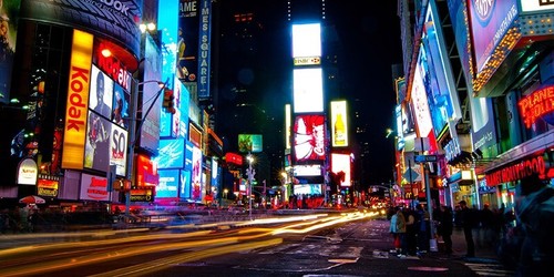 Quadro times square notte - quadro,