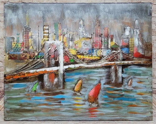 Pittura paesaggio urbano di - paesaggio, 3d