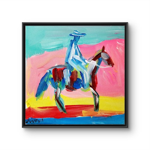 Quadro cowboy astratto - quadro,