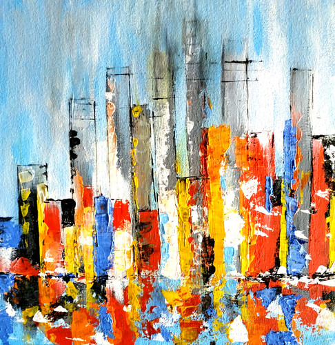 Astrazione new york notte - new,